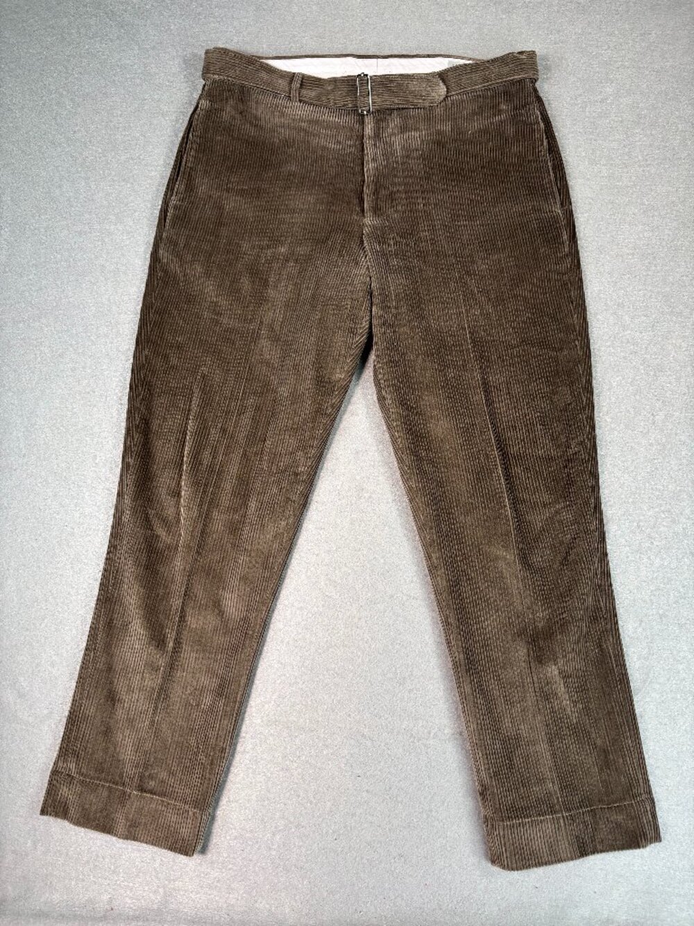 Officine Generale Owen Corduroy Pants Mens 48 Brown Cotton Made Portugal